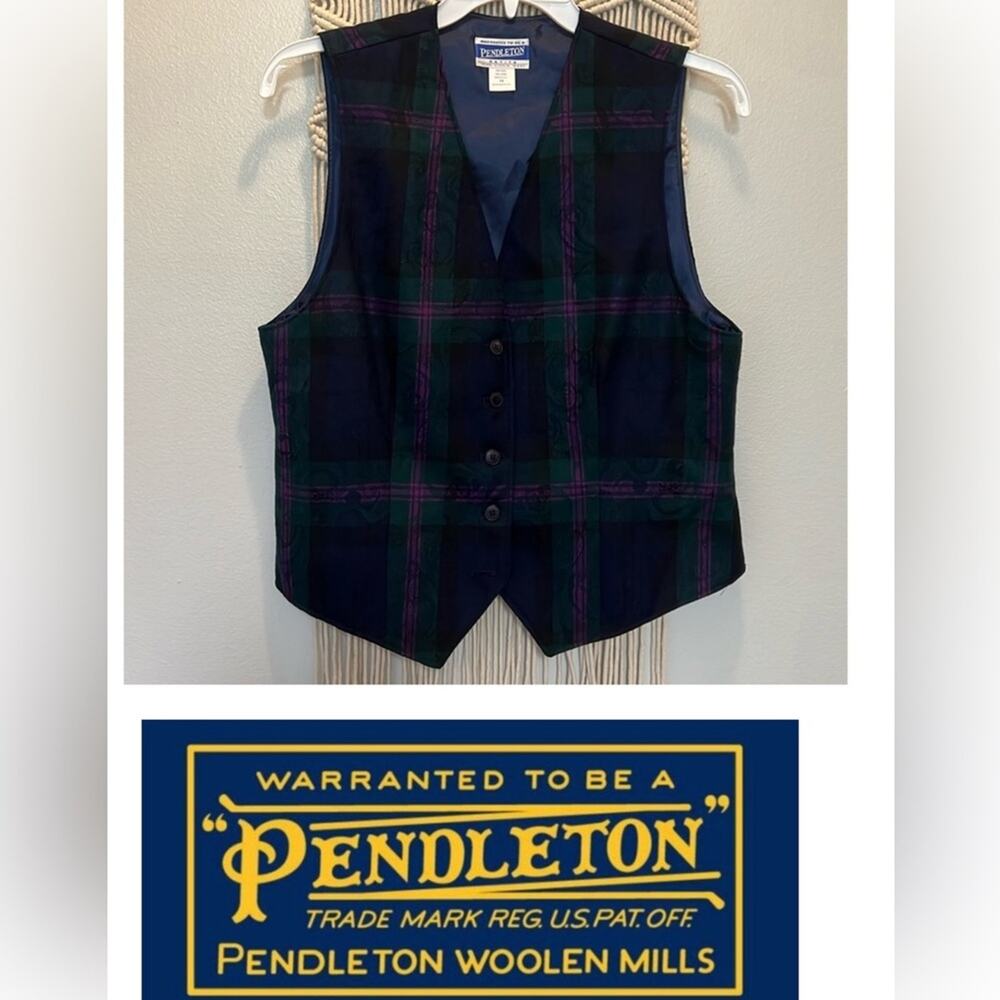 Vintage Pendleton wool vest women’s size 14